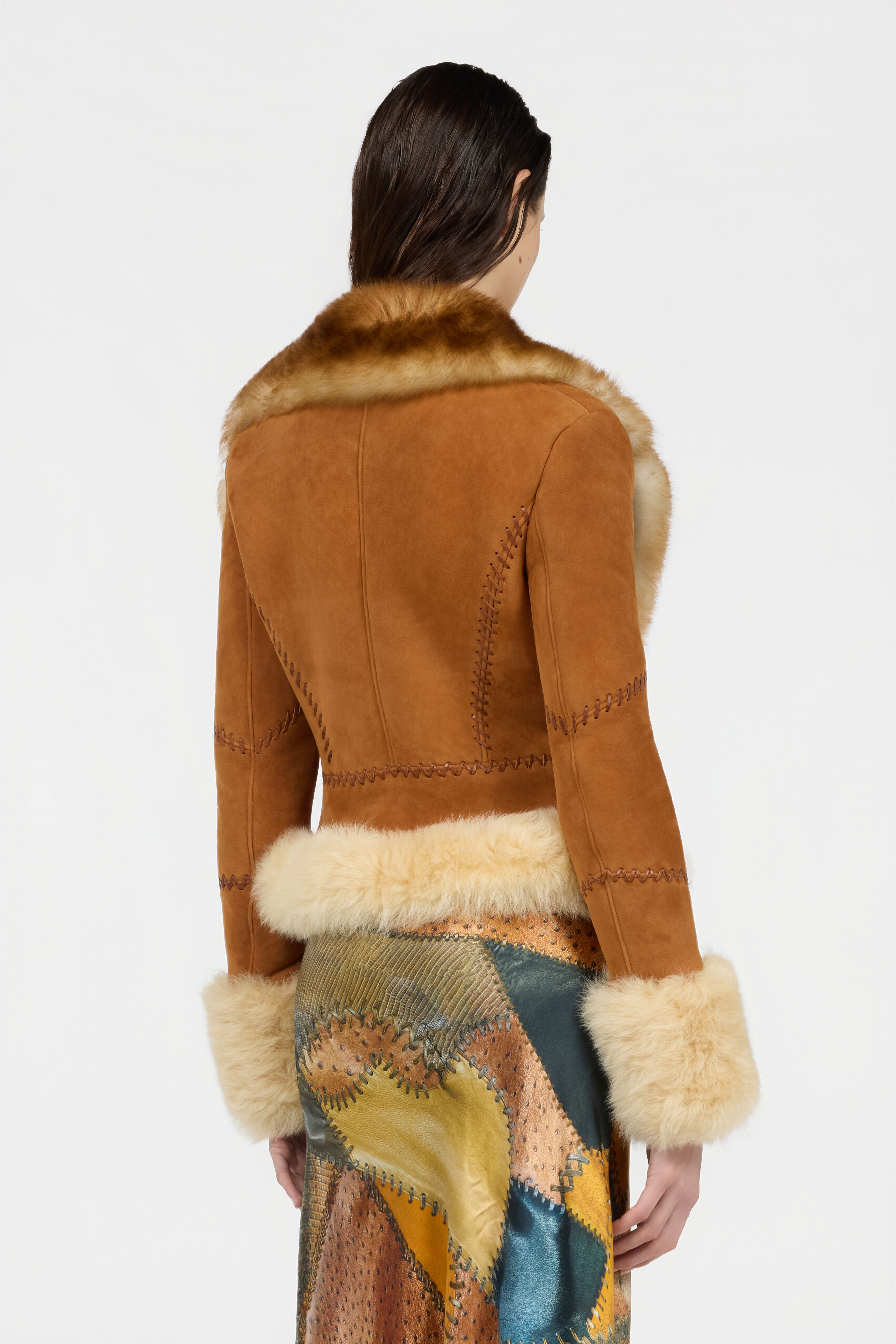 RC Giacca In Suede E Shearling RC Giacca In Suede E Shearling BROWN XQP401-ZC020