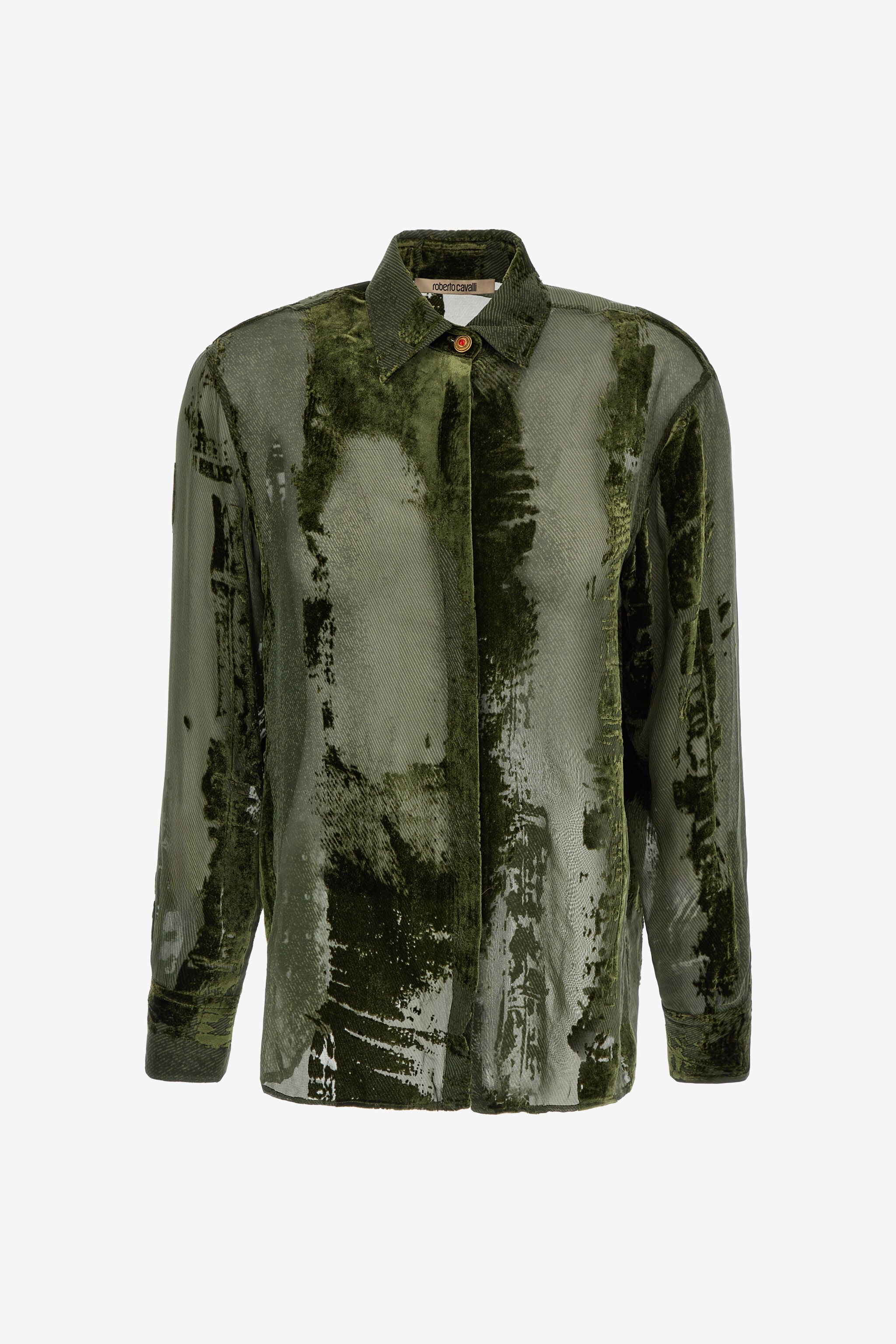 RC Devoré shirt Dark green SKT704-VL041