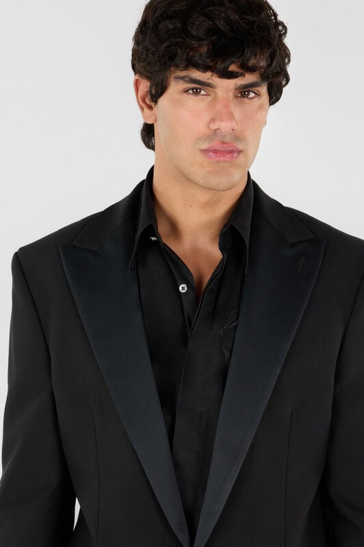 RC Blazer Con Estampado Brocado RC Blazer Con Estampado Brocado Negro TRT410-VW001