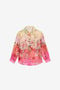 JU Chemise En Mélange De Soie Imprimé Miami Flowers GREEN/FUXIA WJT70S-CTR64