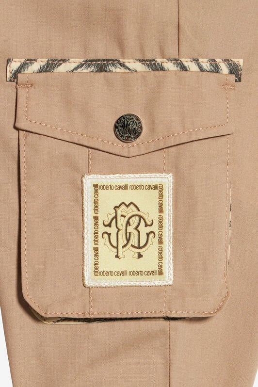 JU Pants With Branded Patch JU Pants With Branded Patch BEIGE UJT215-CH008