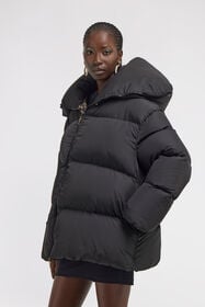 RC Doudoune Noire à Col Haut Noir TKT800-SB001