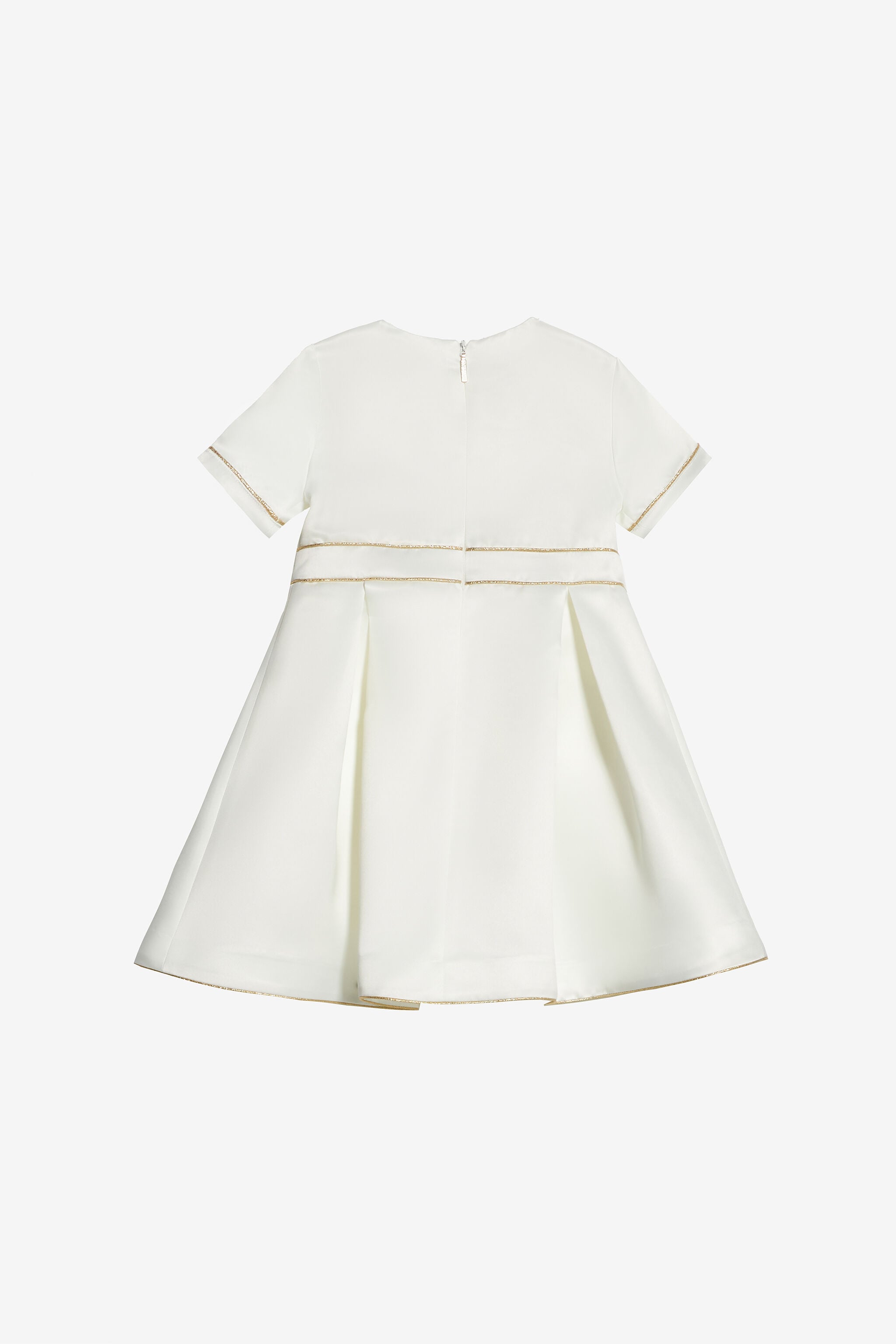 JU Dress With Golden Buttons JU Dress With Golden Buttons White UJT114-RD028