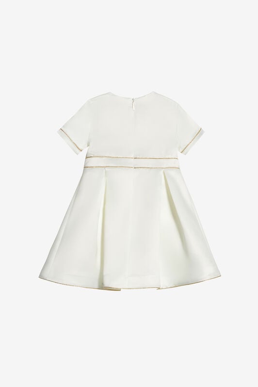 JU Dress With Golden Buttons JU Dress With Golden Buttons White UJT114-RD028