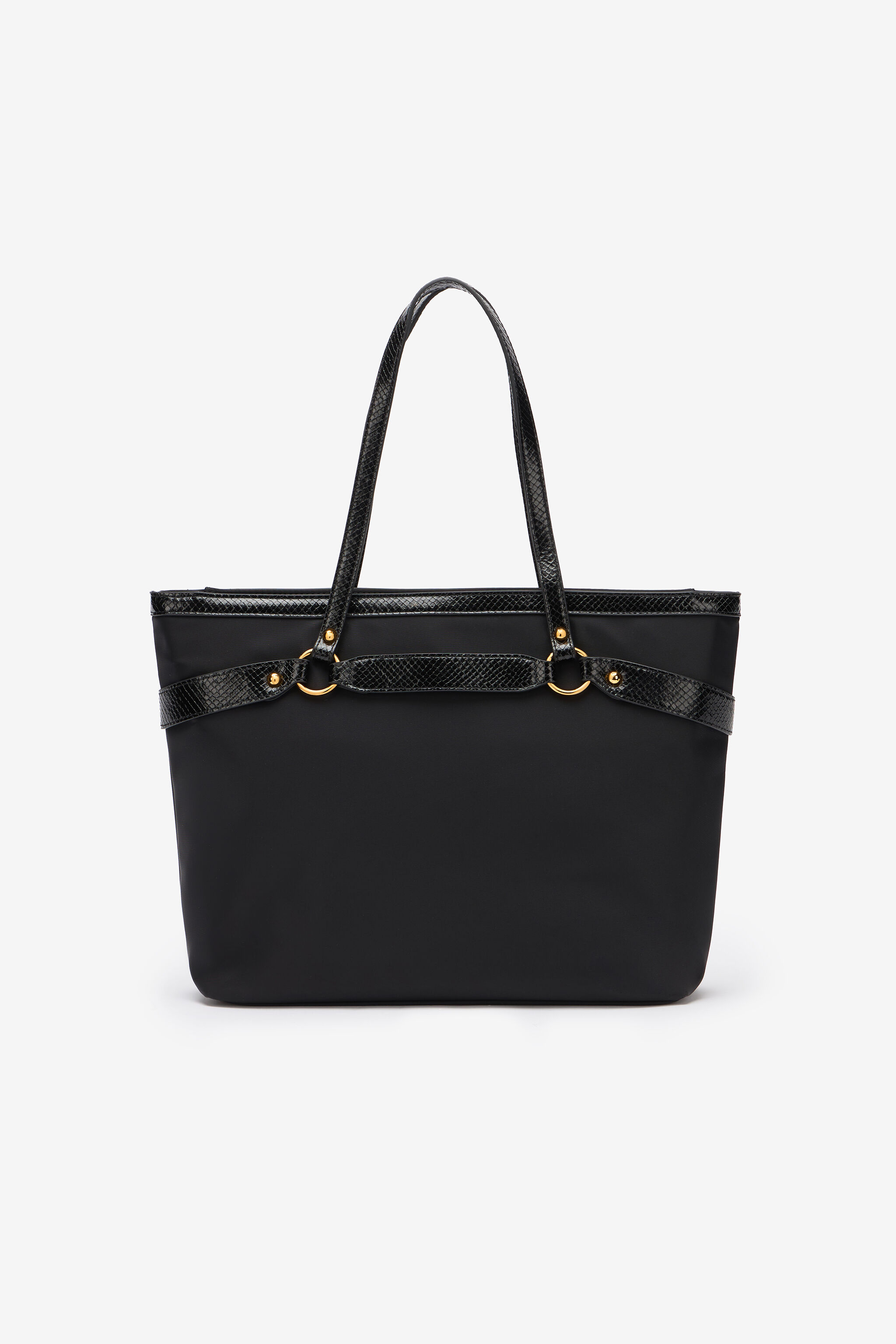 JC Shopper Bag With Straps JC Shopper Bag With Straps BLACK UFB097-UF466