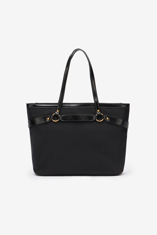 JC Shopper Bag With Straps JC Shopper Bag With Straps BLACK UFB097-UF466