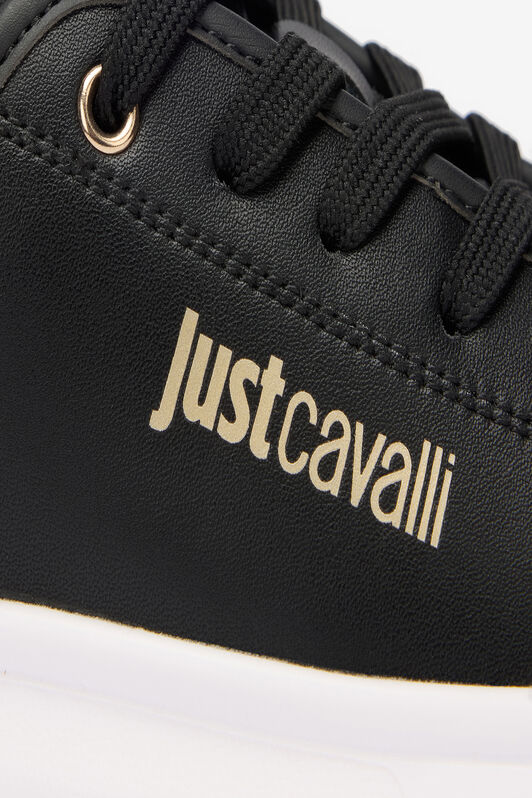 JC Black Sneakers With Leopard Detail BLACK VFS077-VF605