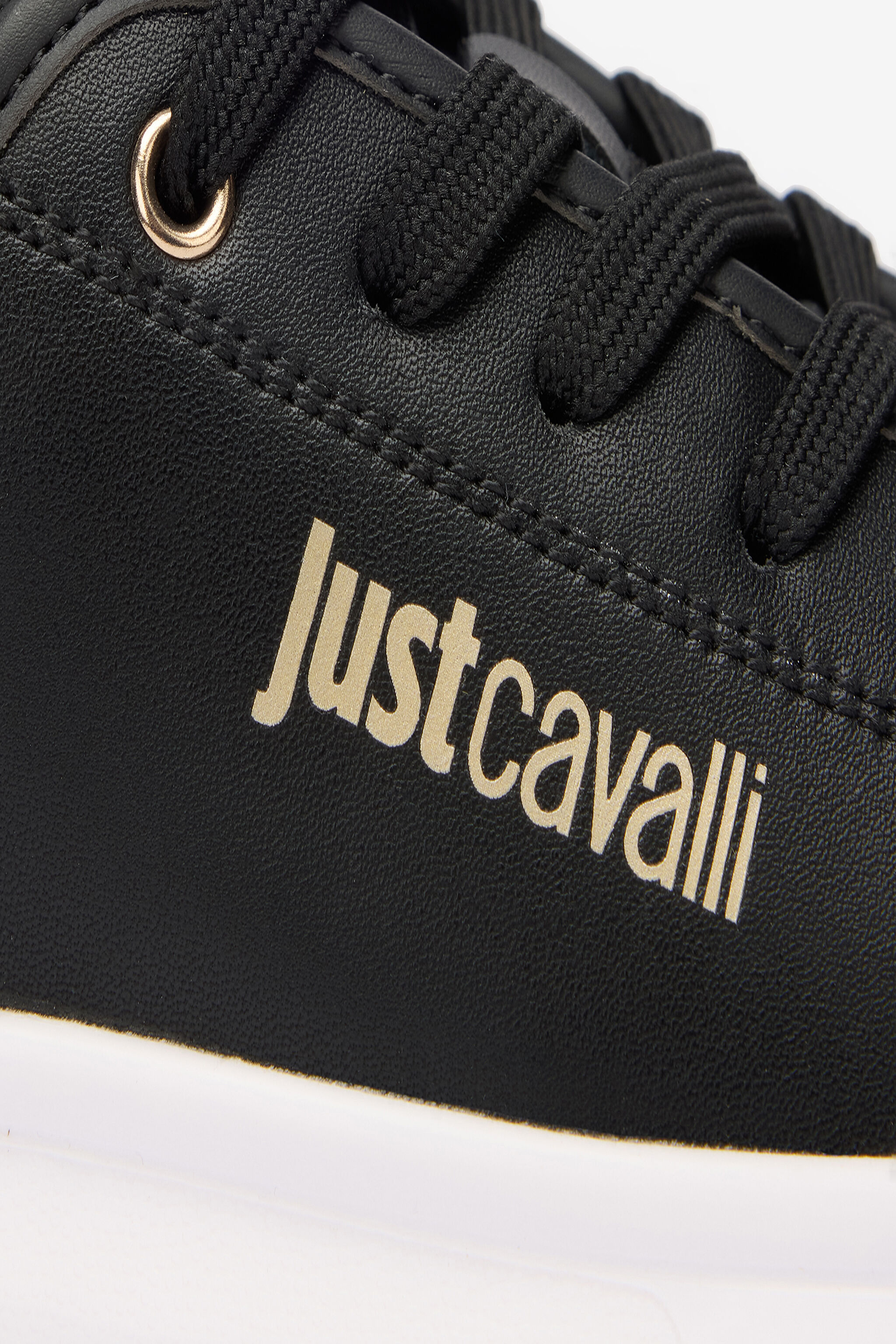 JC Black Sneakers With Leopard Detail BLACK VFS077-VF605