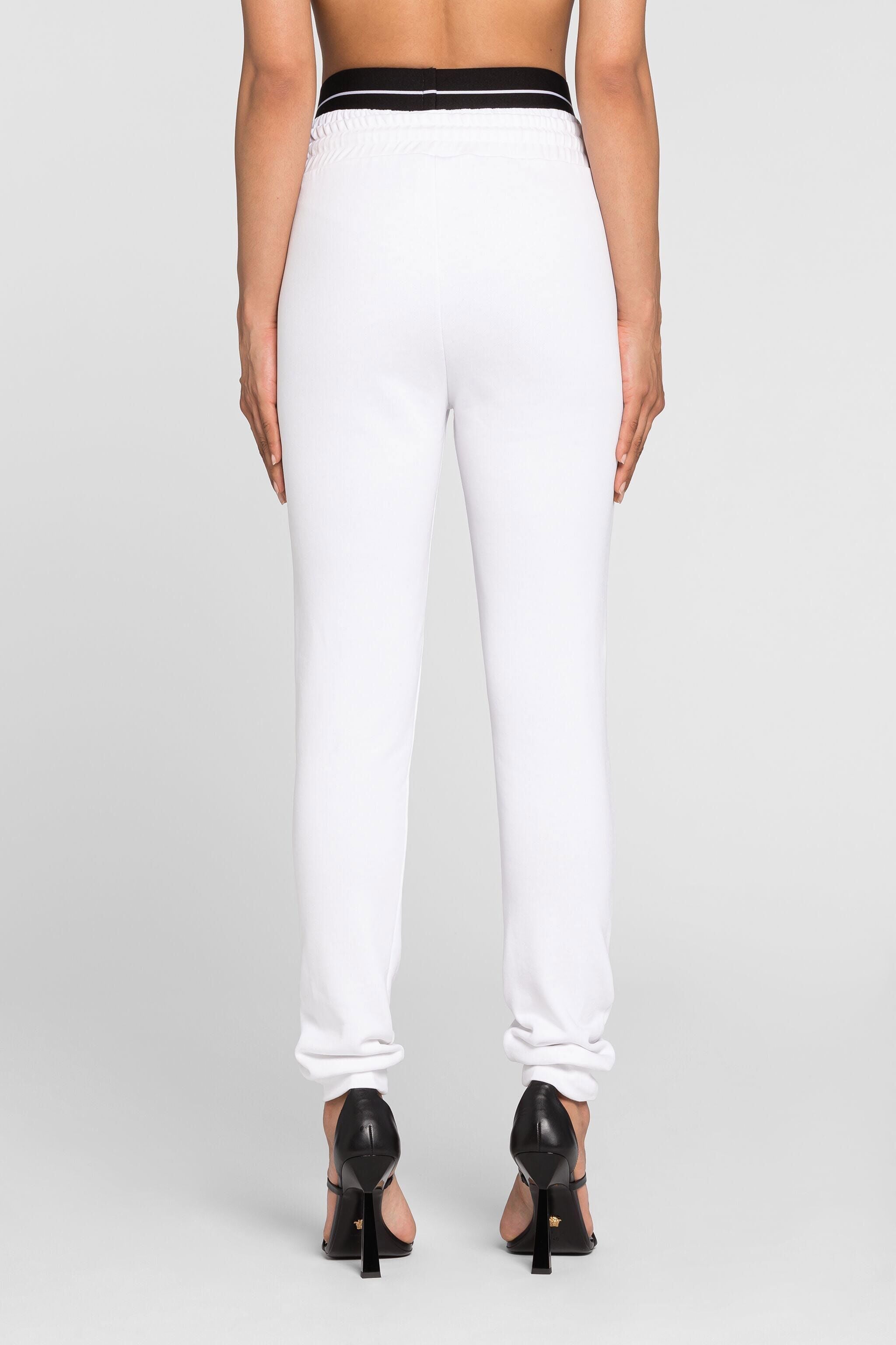 RC Logo-Jacquard Cotton Sweatpants RC Logo-Jacquard Cotton Sweatpants White PKT25D-CF050