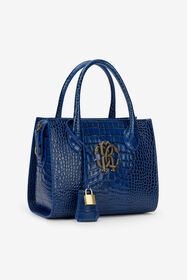 RC Borsa a Mano Blu Effetto Cocco BLUETTE QOB00D-PZO32