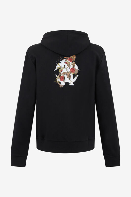 RC Black Sweatshirt Hoodie With Zip RC Black Sweatshirt Hoodie With Zip BLACK TOT66D-CF052