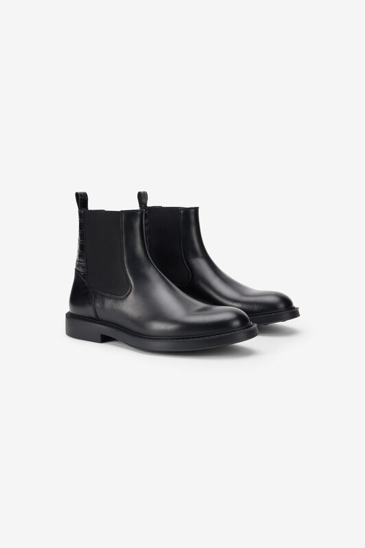 RC Black Chelsea Boots With Pull Tabs RC Black Chelsea Boots With Pull Tabs BLACK TOS00A-PZC15
