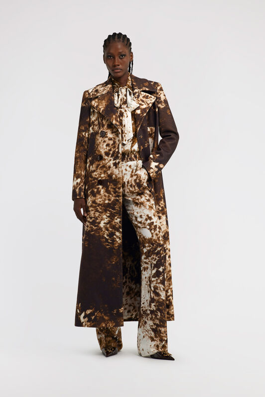 RC Appaloosa print Blouse Brown TKT707-FQN08