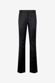RC Pantaloni Con Motivo Tiger Skin Monocromatico Nero UKT207-TJ033