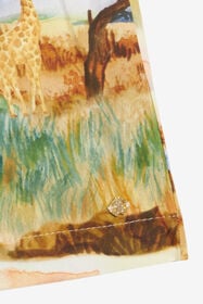 JU Shorts With Safari Print Light brown UJT220-7MO40