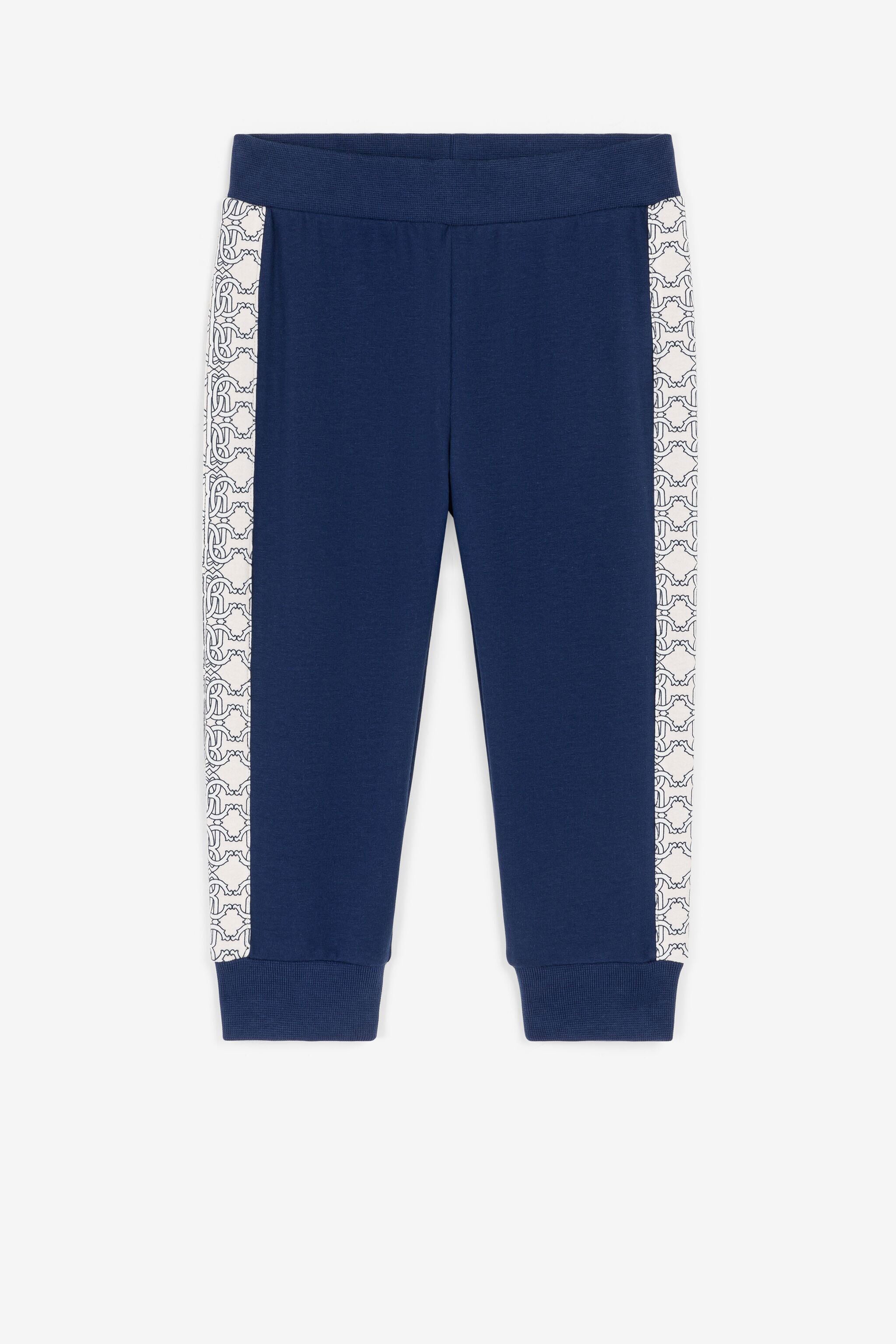 JU RC Monogram-Print Sweatpants JU RC Monogram-Print Sweatpants Dark blue PJT212-CF050