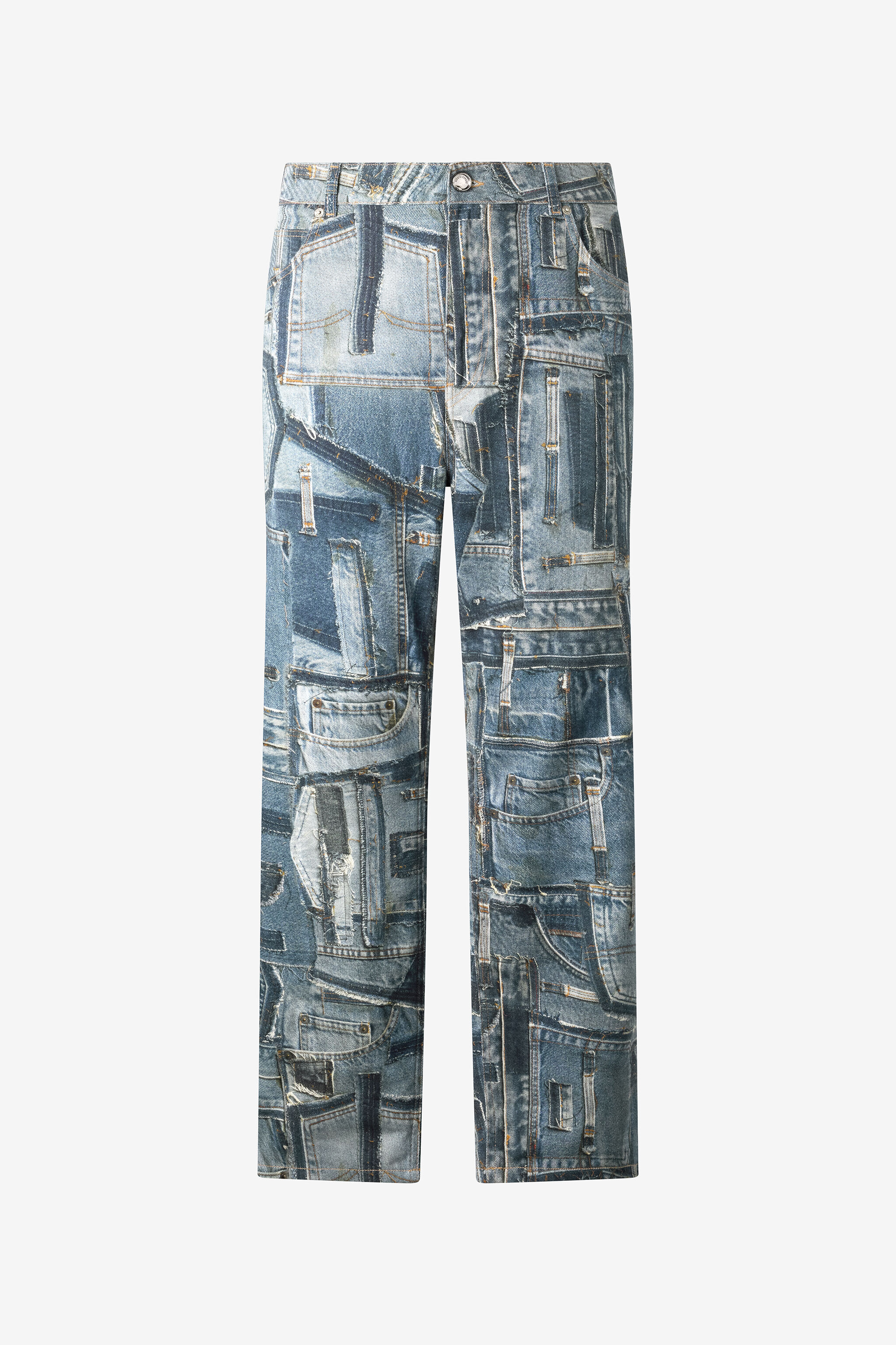 Jeans Over Patchwork Capsule Collection in Blue for Men | Roberto