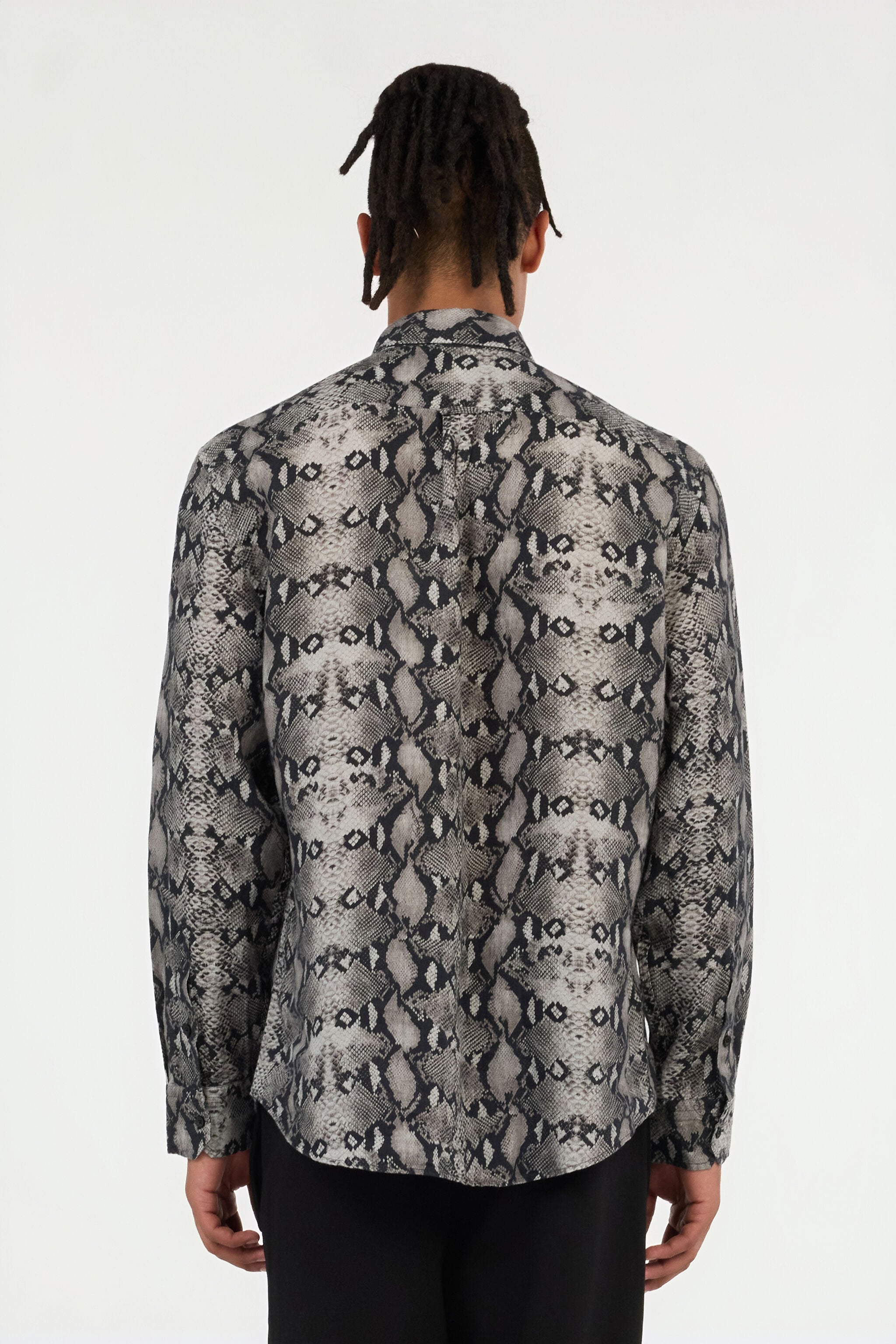 RC Snake Print Flax Shirt PYTHON QOT70I-2JR25
