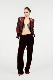 RC Straight-Leg Dark Red Pants ROSSO SCURO VWT205-VL053
