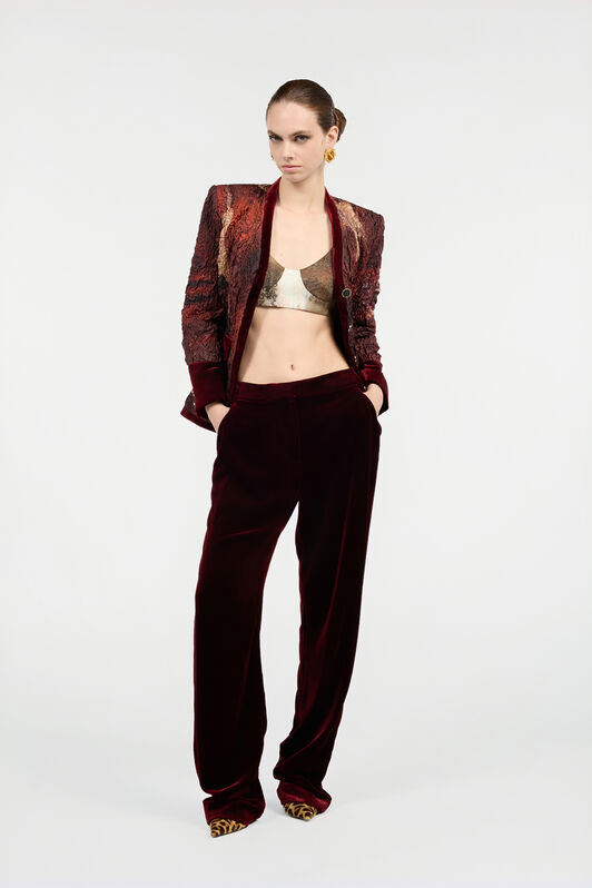 RC Straight-Leg Dark Red Pants RC Straight-Leg Dark Red Pants ROSSO SCURO VWT205-VL053