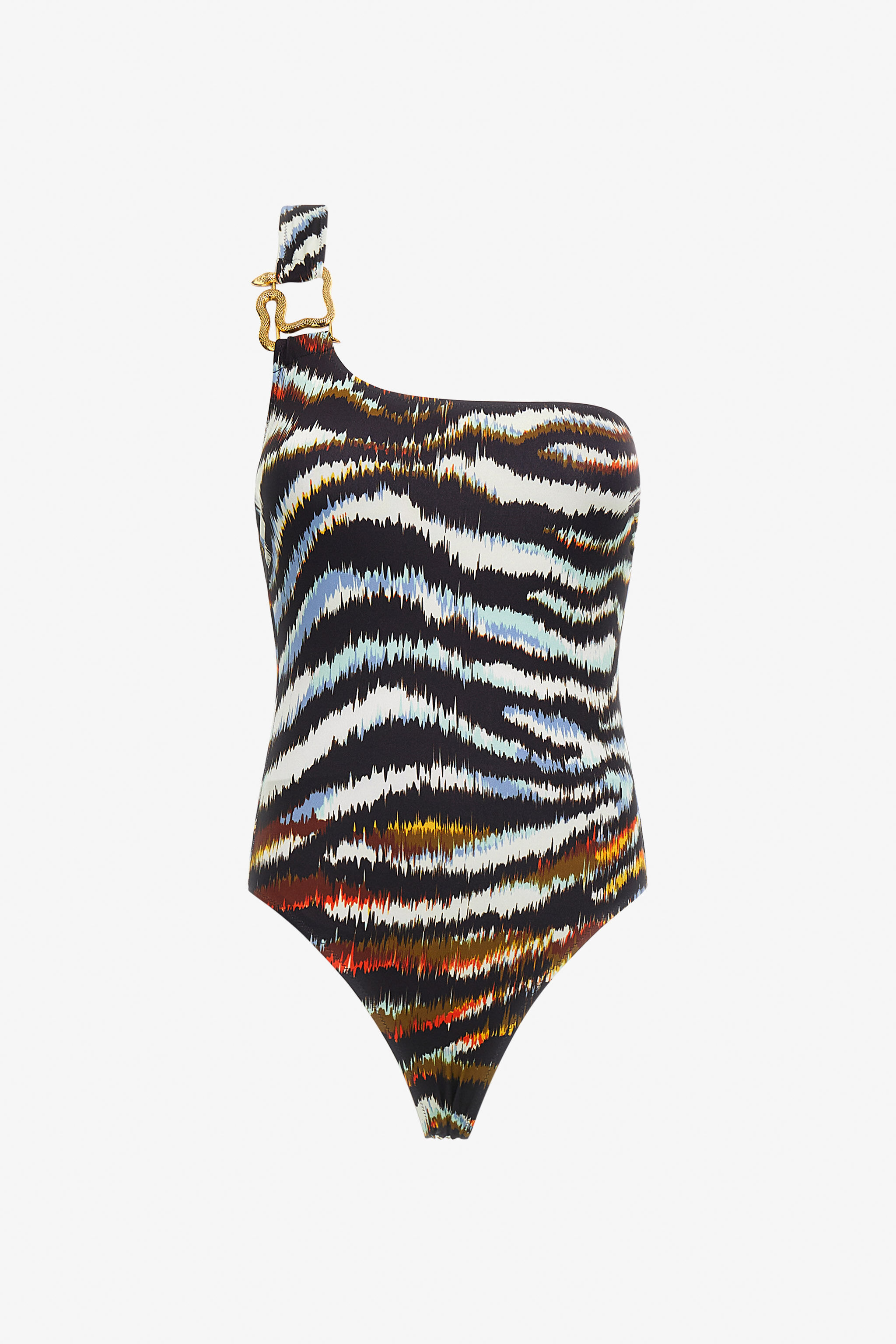 Just Cavalli One-piece swimsuit in Light blue/Black for Women
