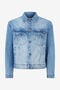 JC Veste En Denim Avec Lettrage JC Veste En Denim Avec Lettrage Bleu clair UFT077-UF115