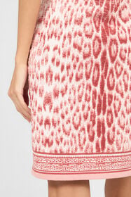 RC Midi Vestido con Estampado Jaguar Pink PINK XQM103-MA018