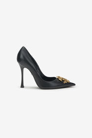 RC Pumps with Monogram Mirror Snake Черный SKS010-PZ200