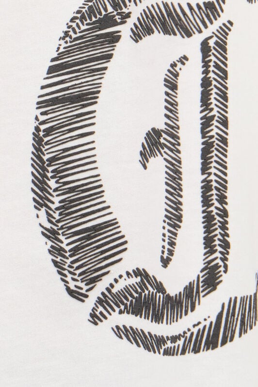 JC White Cotton T-Shirt With Graphic Print JC White Cotton T-Shirt With Graphic Print WHITE UFT054-UF074