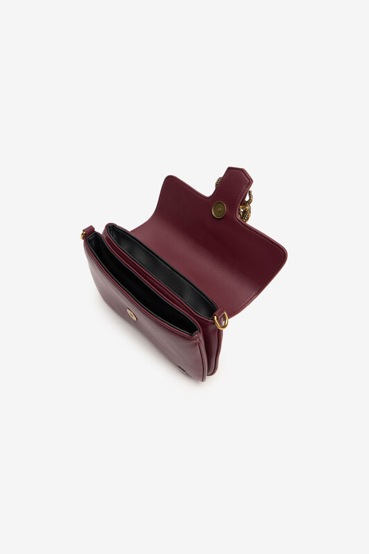 JC Shoulder Bag with Snake Detail JC Shoulder Bag with Snake Detail CORDOVAN XFB016-XF452