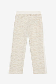 JU Sport Pants With Tiger Skin Print Ivory UJT20F-5OO44