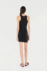 RC Dress with Perforated Zebra Pattern RC Dress with Perforated Zebra Pattern Black UKT166-MA001