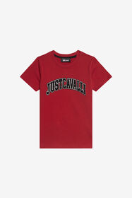 JC Just Cavalli Kids Red Logo Tee RED XFT60H-JD003