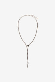RC Snake And Fang Necklace Silver URG001-AM021