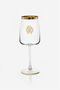 HO Monogram Gold 2 Wine Goblets Set HO Monogram Gold 2 Wine Goblets Set Gold RALA03-IA008