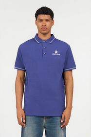 RC Blue Polo Shirt With Logo Navy QOT64B-KB001