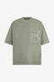 RC Sage Green T-Shirt With Embroidered Snake RC Sage Green T-Shirt With Embroidered Snake SAGE XNT62F-JD060