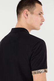 RC Polo With Jaguar Skin Details Black VRT64A-KB002