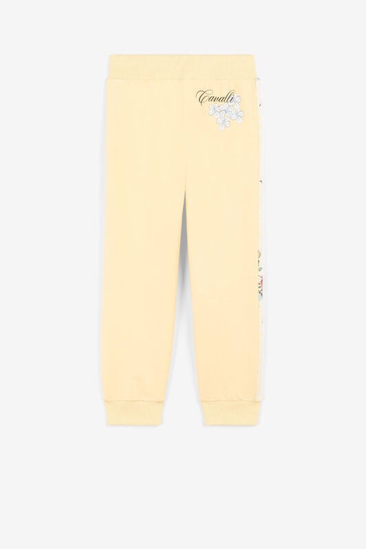 JU Jogginghose mit Jaguar und Blumendruck JU Jogginghose mit Jaguar und Blumendruck Gelb QJT203-CF050