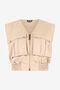 JC Haut Cropped Avec Poches Utilitaires Marron clair UFT190-UF256