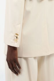 JC Blazer Crema Con Dettaglio Logo OFF WHITE UFT194-UF260