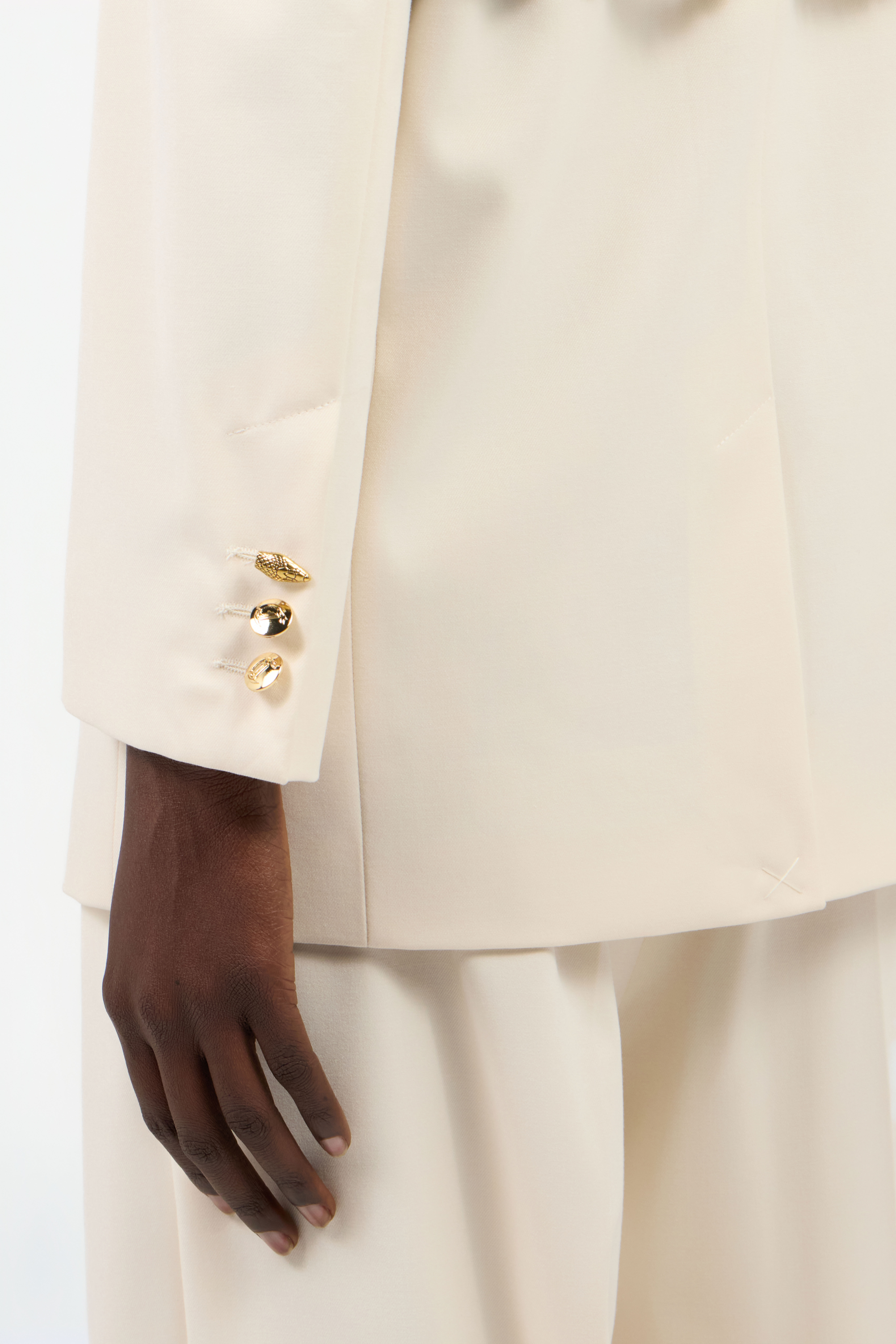 JC Blazer Crème Avec Détail Logo JC Blazer Crème Avec Détail Logo OFF WHITE UFT194-UF260