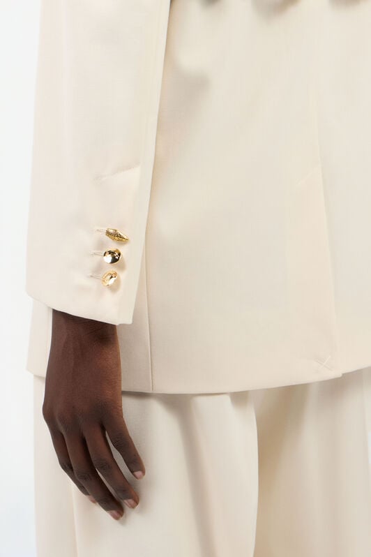 JC Blazer Crème Avec Détail Logo JC Blazer Crème Avec Détail Logo OFF WHITE UFT194-UF260