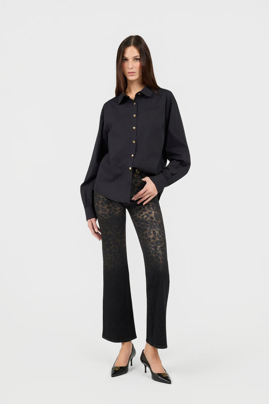 RC Camicia Nera con Bottoni Dorati RC Camicia Nera con Bottoni Dorati BLACK TOT70B-FA005