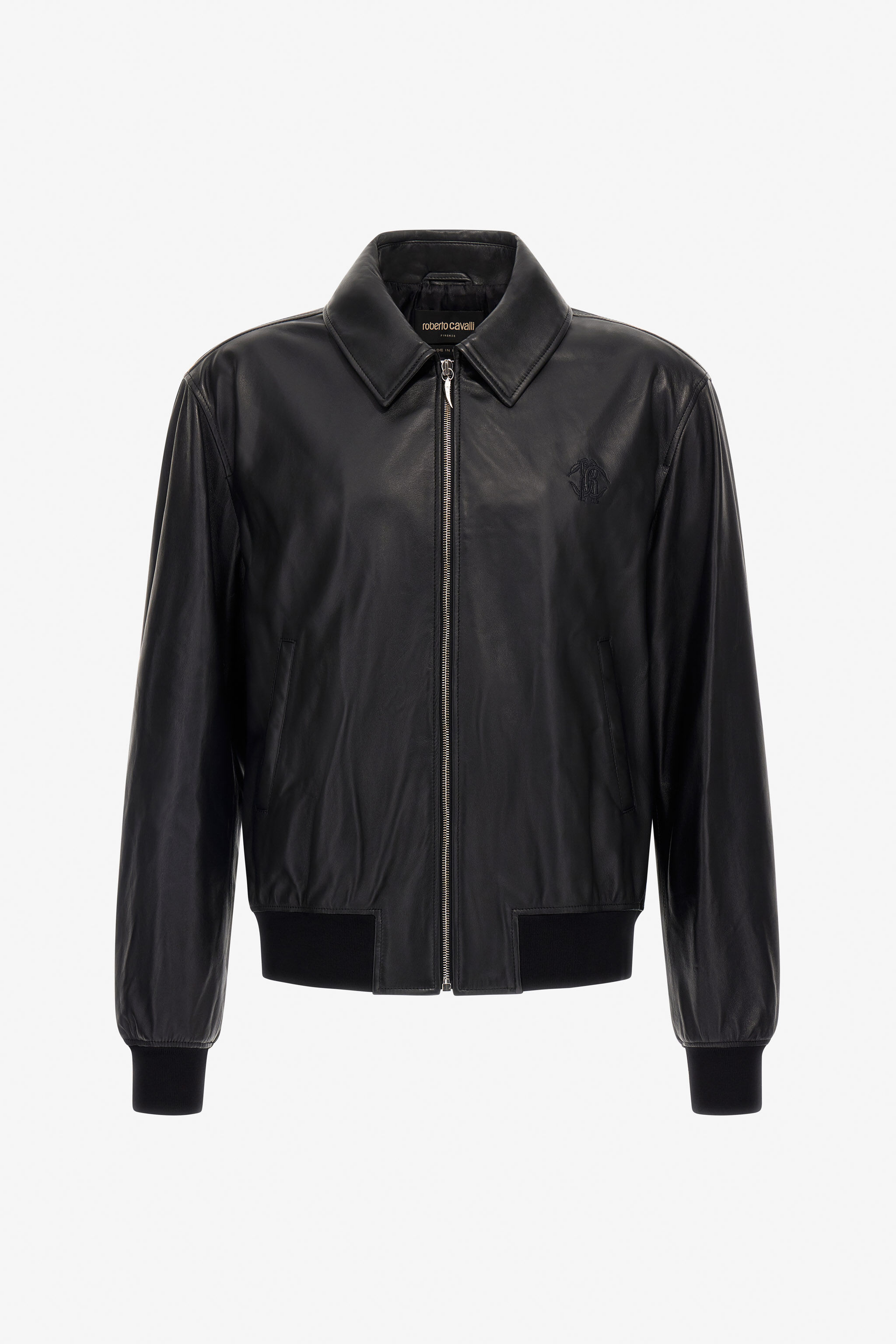 RC Leather Bomber Jacket RC Leather Bomber Jacket Black SRP400-PN504
