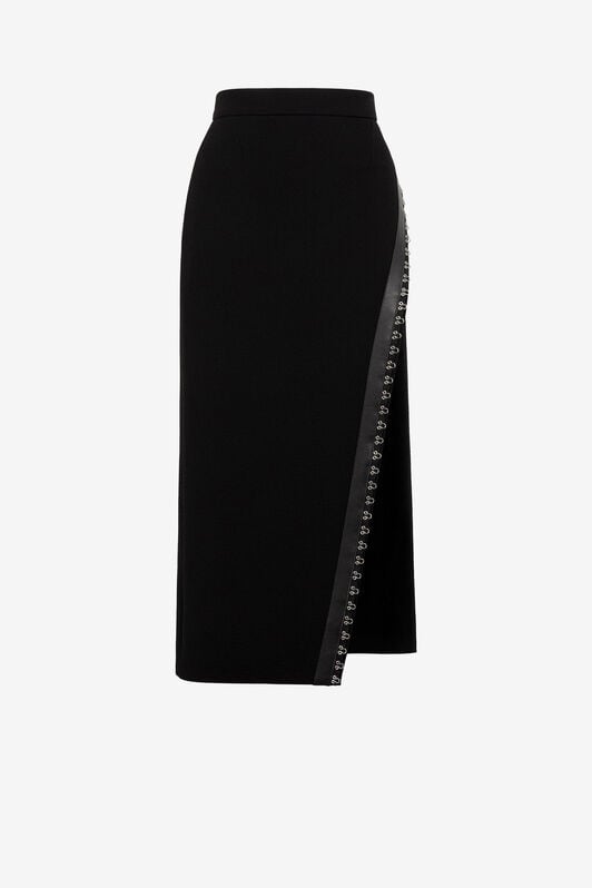 RC Leather-Trimmed Skirt RC Leather-Trimmed Skirt Black PWT305-WR014