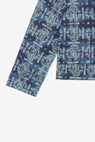 JU Blouson Avec Monogramme RC Et Lettrage Bleu UJJ408-DYO44
