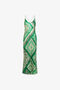 RC Bandana Print Slip Dress Green TKT102-4QN05