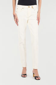 RC Pantaloni Con Stampa Pitone E Charm Bianco UKJ232-KGN53