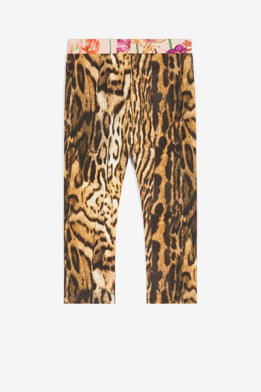 JU Ocelot-Print Leggings JU Ocelot-Print Leggings Light brown PJT246-JFE36